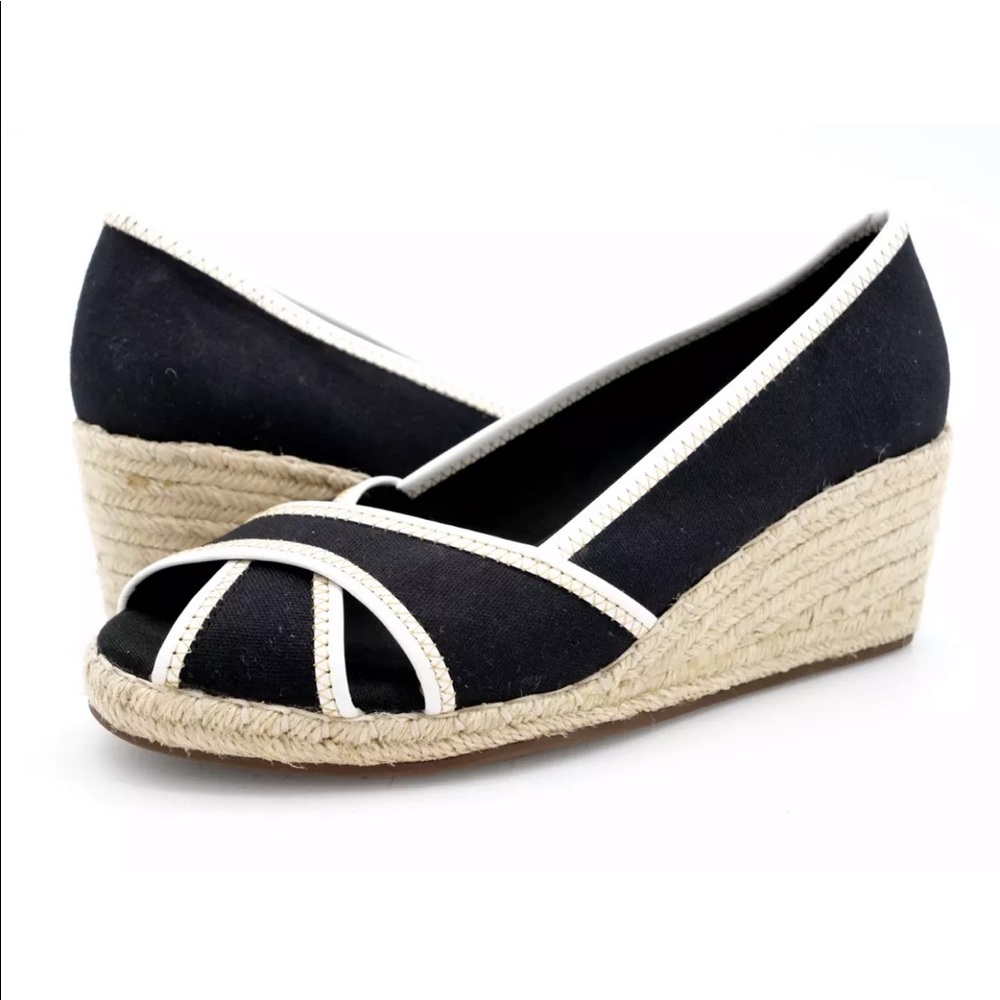 Naturalizer Womens Sanibel Black Wedge Pump Heels